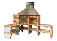 Ref. 350 - 190 cm e 170 cm x 69 cm x 274 cm, CxLxA | Grelhador 60 cm x 40 cm, CxL | 1900 kg